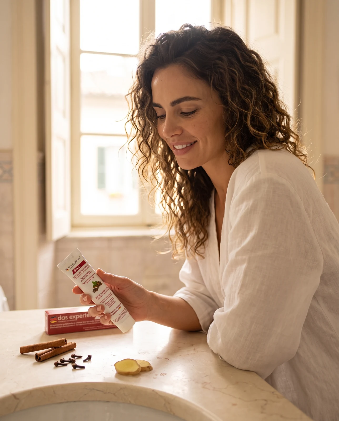 Das Experten natural toothpaste line with clove, cinnamon, ginger and hemp botanicals